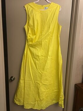 Gibson Latimer Bright Yellow Sleeveless Maxi Dress
